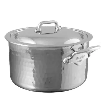 Mauviel M'Elite Stainless Steel Cocotte W/L with Stainless Steel Handles - 9.36''