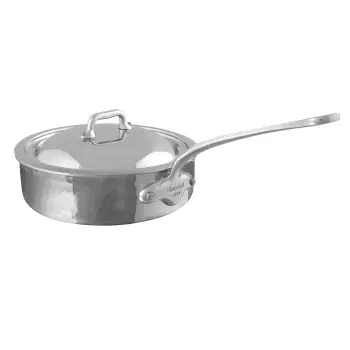 Mauviel M'Elite Stainless Steel Sautepan W/L with Stainless Steel Handles - 9.36''