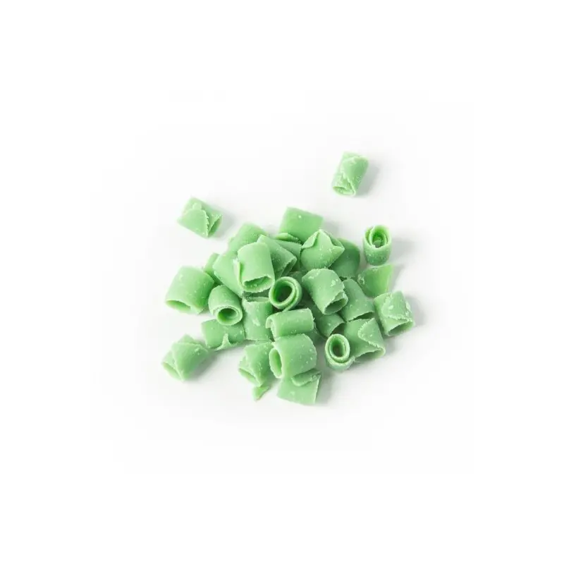Belgian Chocolate Curls - Blossom Curls Green -12Lbs Belgian Chocolate Curls - Blossom Curls Green -12Lbs