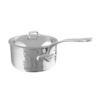 Mauviel M'Elite Stainless Steel Saucepan W/L with Stainless Steel Handles - 4.68''