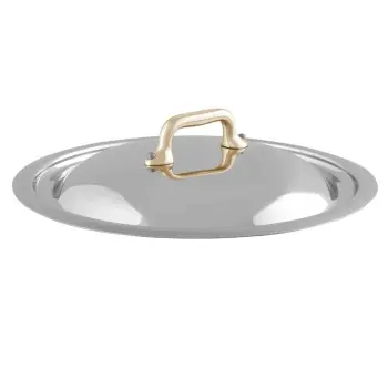 Mauviel M'Cook B Stainless Steel Lid with Bronze Handles - 6.24''