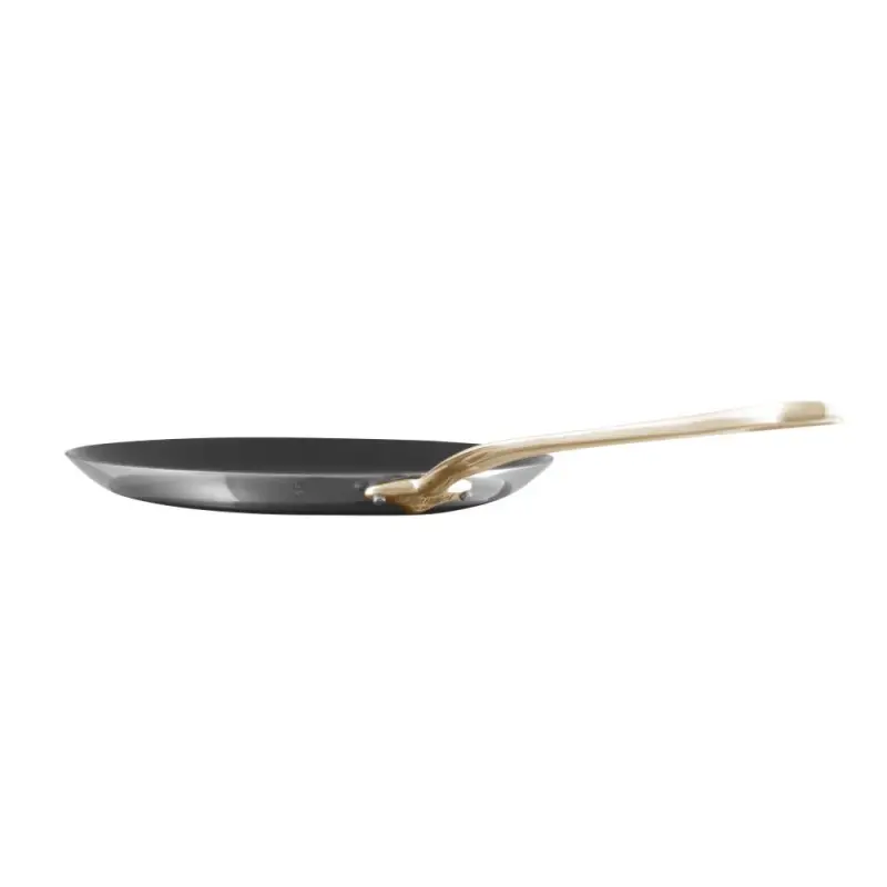 Mauviel M'Cook B Stainless Steel Crepe Pan with Bronze Handles - 11.7''