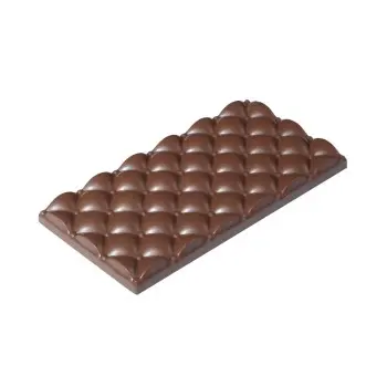 Martellato MA2020 Polycarbonate Quilted 1 Chocolate Bar Mold - 133x...