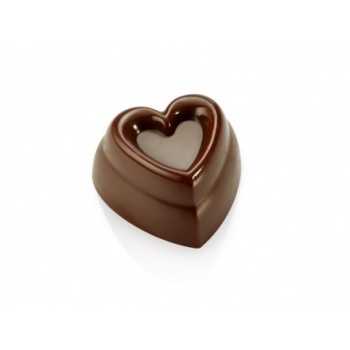 Pavoni PC17 Chocolate Polycarbonate Mold Love 30x30x17mm - 10gr - 21 Cavity - PC17 Valentine Molds