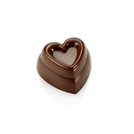 Pavoni PC17 Chocolate Polycarbonate Mold Love 30x30x17mm - 10gr - 21 Cavity - PC17 Valentine's Molds