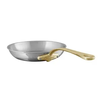 Mauviel M'Cook B Stainless Steel Frypan with Bronze Handles - 10.92''