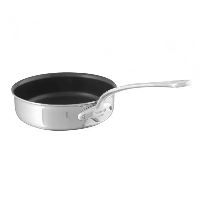 Mauviel M'Cook Stainless Steel Sautepan Eclipse + with Stainless Steel Handles - 7.8''- 1.8 L / 1.9 Qt
