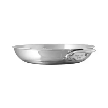 Mauviel M'Cook Stainless Steel Round Pan with Stainless Steel Handles - 10.92''