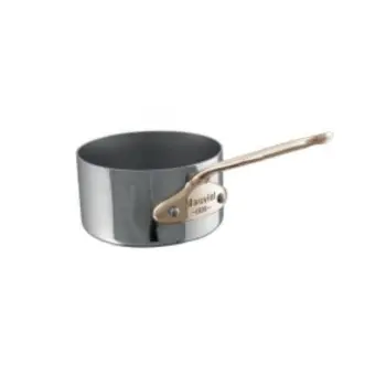 Mauviel M'Cook B Stainless Steel Casserolette with Bronze Handles - 9''