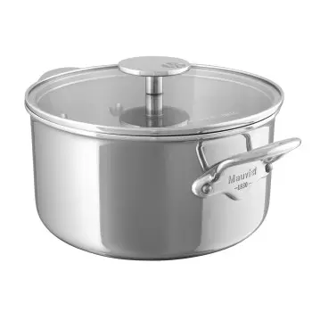 Mauviel M'Cook Stainless Steel Cocotte A/CV with Stainless Steel Handles - 16''