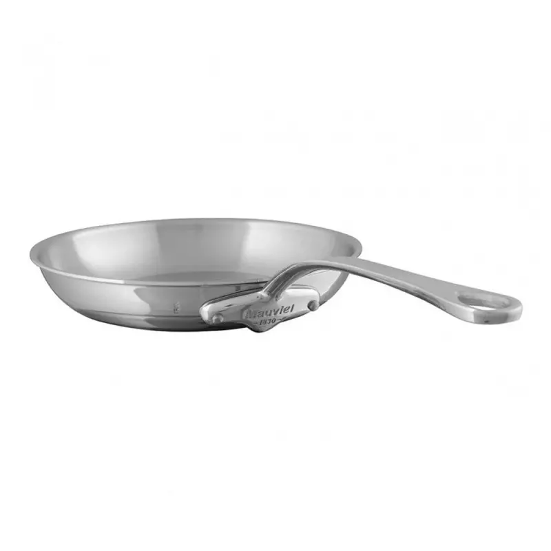 Mauviel M'Cook Stainless Steel Frypan with Stainless Steel Handles - 11.7''- 2.9 Qt
