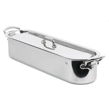 Mauviel M'Cook Mauviel M'COOK 5-Ply Fish Kettle With Cast Stainless Steel Handle - 3.9 Qt