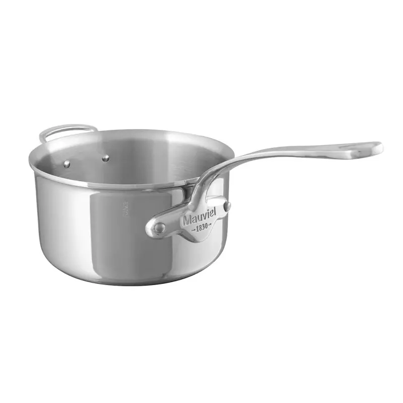 Mauviel M'Cook Stainless Steel Saucepan with Stainless Steel Handles - 10.92'' Mauviel M'Cook Stainless Steel Saucepan with Stainless Steel Handles - 10.92''