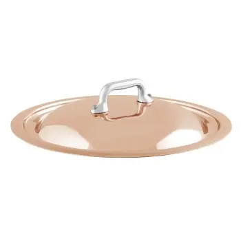 Mauviel M'6 S Copper COPPER CURVED LID 5,51 with Stainless Steel Handles - 5.46''