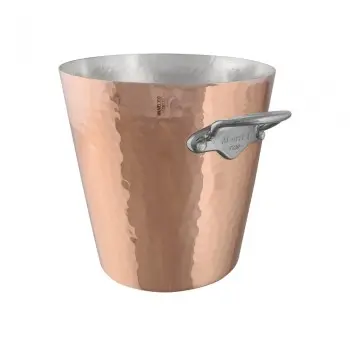 Mauviel M'30 Mauviel M'30 Hammered Copper Champagne Bucket with Stainless Steel Handles - 7.9-In''