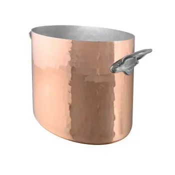 Mauviel M'30 Mauviel M'30 Hammered Copper Champagne Bucket with Cast Stainless Steel Handles - 7.2 Qt