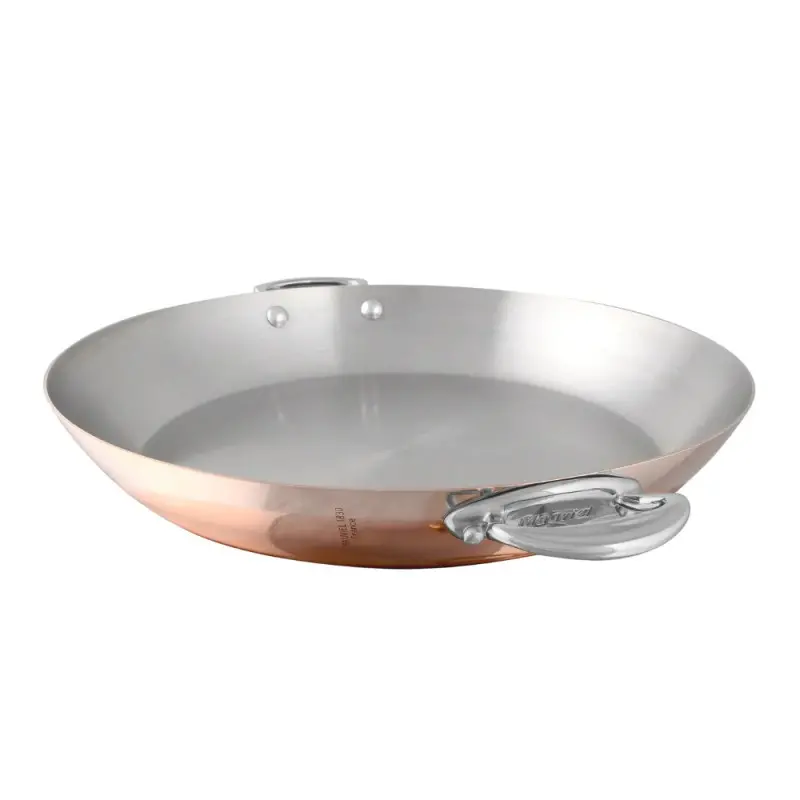 Mauviel M'150 S Copper Round Pan with Stainless Steel Handles - 7.8'' Mauviel M'150 S Copper Round Pan with Stainless Steel Handles - 7.8''