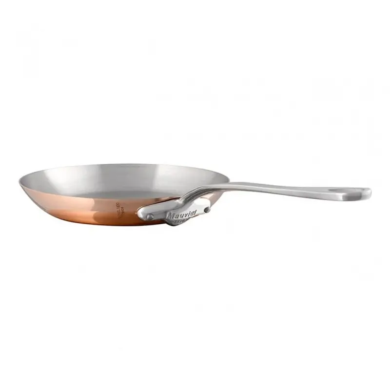 Mauviel M'150 S Copper Frypan with Stainless Steel Handles - 11.7''- 3.1 Qt