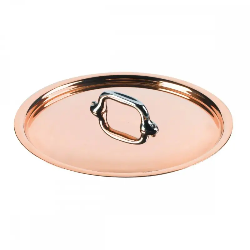 Mauviel M'150 S Copper Lid with Stainless Steel Handles - 10.92''