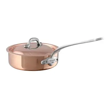 Mauviel M'150 S Copper Sautepan W/L with Stainless Steel Handles - 10.92''