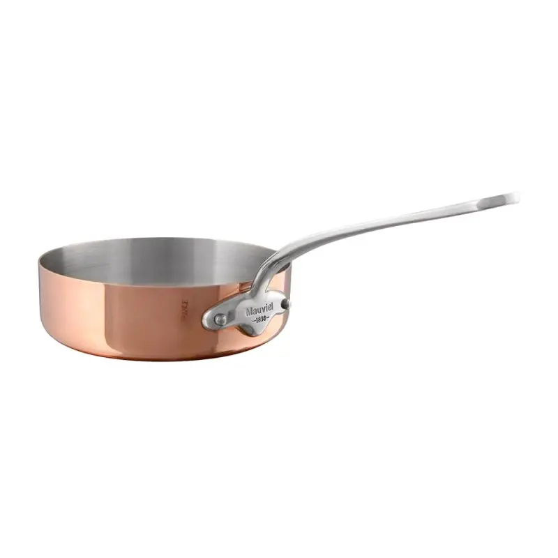 Mauviel M'150 S Copper Sautepan with Stainless Steel Handles - 9.36''- 3.1 L / 3.2 Qt Mauviel M'150 S Copper Sautepan with Stainless Steel Handles - 9.36''- 3.1 L / 3.2 Qt