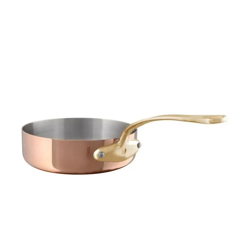 Mauviel M'200 B Copper Sautepan with Bronze Handles - 10.92''
