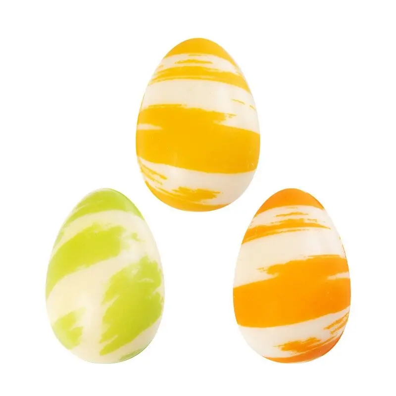 Belgian Chocolate Decoration - Egg Decor 3D Decorations -3,8 cm x 2,4 cm - 96 pcs