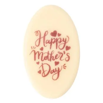 Belgian Chocolate Decoration - Happy Mother's Day Decorations - 4,8 cm x 2,9 cm - 120 pcs