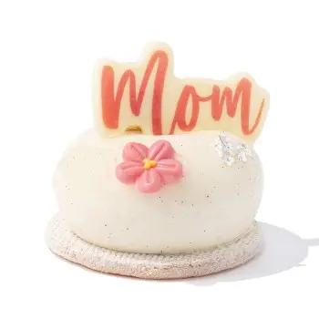 Belgian Chocolate Decoration - Letters Mom Decorations - 5,8 cm x 3,7 cm - 80 pcs