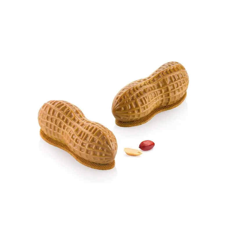 Silikomart Professional Arachide 100 Single Portion Silicone Pastry Mold - 107 x 43 h 40 mm mm - 100ml - 6 cavity