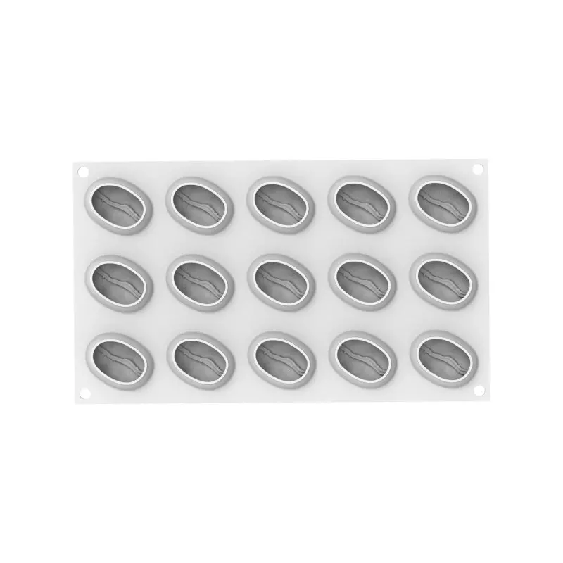 Silikomart Professional Caffe 30 Afternoon Tea Portion Silicone Pastry Mold - 50 x 38 x 26 mm - 30ml - 12 cavity