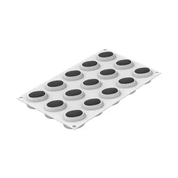 Silikomart Professional Caffe 30 Afternoon Tea Portion Silicone Pastry Mold - 50 x 38 x 26 mm - 30ml - 12 cavity