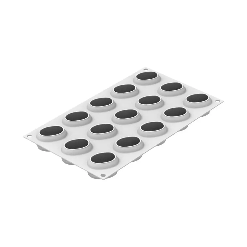 Silikomart Professional Caffe 30 Afternoon Tea Portion Silicone Pastry Mold - 50 x 38 x 26 mm - 30ml - 12 cavity