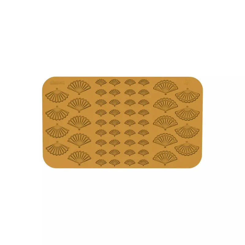 Silikomart Naturae Fans Decoration Silicone Mold - 54 cavity