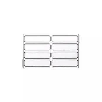 Silikomart Professional Polycarbonate Snack Bar 01 Chocolate Snack Bar Mold - 120 mm x 25 mm x h 10 mm - 29 ml - 8 Cavity