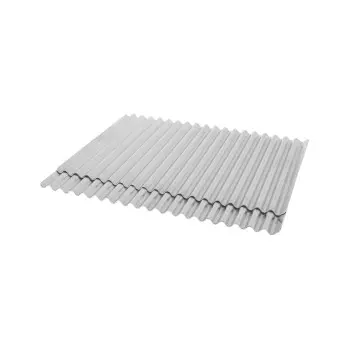Aluminium wavy sheets - 400 mm x 300 mm x h 9 mm - 2 pcs