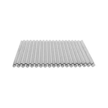 Aluminium wavy sheets - 400 mm x 300 mm x h 9 mm - 2 pcs