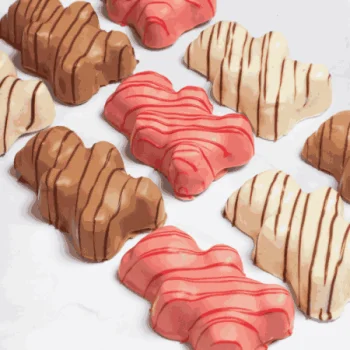 SILMAE Silicone Teddy Bear Mold - 105mm x 62mm x 29,5mm - 10 Cavity - 118ml