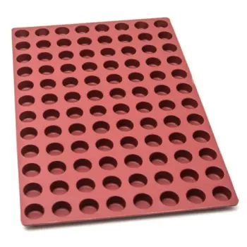 SILMAE Professional Silicone Pastry Mold - Mini Cylinder - Ø34 mm X 21 mm – 17,5 ml - 96 cavity