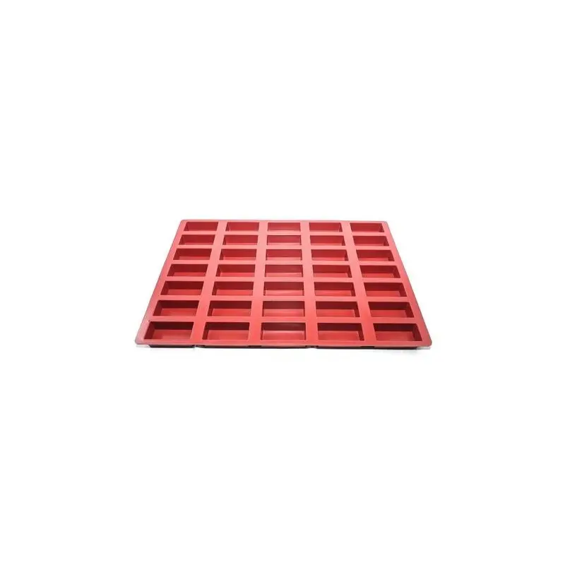 SILMAE Professional Silicone Pastry Mold - Rectangle - 90 mm x 40 mm x 30 mm – 104 ml - 35 cavity