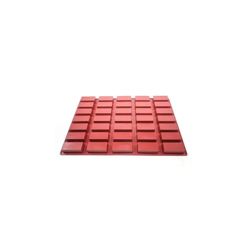 SILMAE Professional Silicone Pastry Mold - Rectangle - 90 mm x 40 mm x 30 mm – 104 ml - 35 cavity