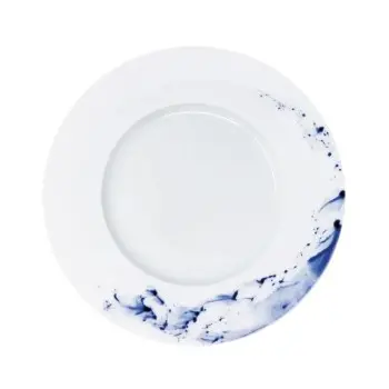 Jaune de Chrome Blue Impression Flat Plate ø 28 - basIn ø 16.5 cm
