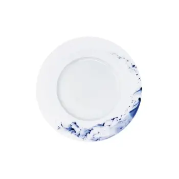 Jaune de Chrome Blue Impression Dessert Plate ø 23 cm - basin ø 14 cm