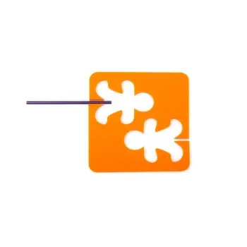 Professional Cryogenic Silicone Lollipop Nitro Mould GINGERMAN - 12 x 12 x 0.5 cm