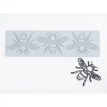 Professional Silicone Silicone Mould Bee - 32 x 10 x 1 cm