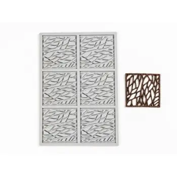 Professional Silicone Silicone Mould Bamboo - 20 x 13 x 1 cm