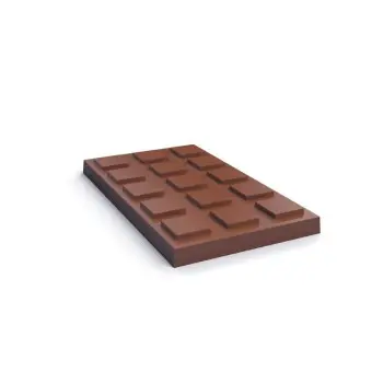 Professional PET Chokolate Forms Bar - 5.5 x 3.3 x 0.4 cm - 6.6 ml (tot. 79.2 ml)