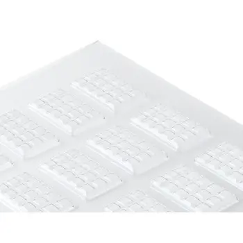 Professional PET Chokolate Forms Bar - 5.5 x 3.3 x 0.4 cm - 6.6 ml (tot. 79.2 ml)