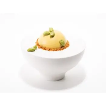 Professional Porcelain Round white base - 24 pcs. -