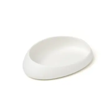 Professional Porcelain Plaisir Plate white 8 - 13x8.6x11.5 cm